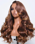 soft brown qvr wigs with natural-looking waves