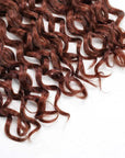 reddish brown water wave crochet hair no split end