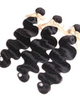 body wave natural black human hair bundles 3pcs