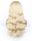 qvr wigs human hair lace wigs 613 blonde body wave with 180% density