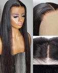 QVR straight human hair wear and go wigs