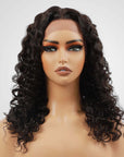 qvr wigs deep curl t lace wig in natural black for black women