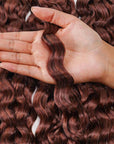 qvr hair reddish brown crochet hair soft touch