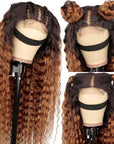 glueless lace closure wigs deep wave style for sleek look