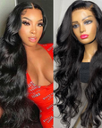 13x6 lace frontal human hair wigs with bleach knots