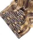 clip in human hair extensions water wave texture