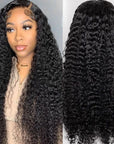 qvr hd lace wigs deep wave glueless 13x4 human hair wig for black women