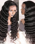 qvr lace human hair wigs, women’s deep wave style