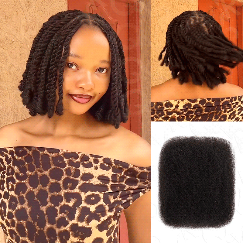 QVR Afro Kinky Human Hair for Type 4C Hair Twist & Braids  display picture 2