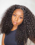 QVR glueless wear and go wig with afro curls