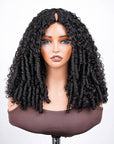 QVR Layered Burmese Curly Glueless V Part Wig Invisible Lace Edge Human Hair