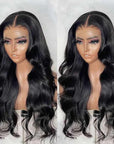 QVR human hair wear and go wigs with body wave