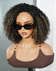 human hair wigs 1b/27 colored side part desigin