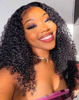 hd lace wigs human hair kinky curly 13x6 full lace wig natural color for black women