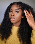 bouncy kinky curly wear and go wig with natural-looking texture