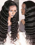 glueless 13x4 hd lace wigs loose deep wave for black women’s natural style