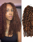 QVR Burmese Curly Feather Crochet Human Hair Highlight