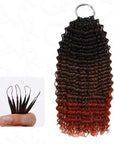 qvr t1b/30/350 machine made crochet braiding hair human hair extensions