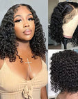 short bob wear and go wig with soft water wave texture