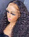 13x4 deep wave glueless wigs with pre-plucked baby hair
