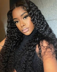 deep wave glueless lace wigs for voluminous, bouncy curls