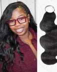 qvr hair body wave crochet human hair