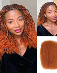 ginger orange afro kinky bulk human hair