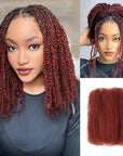 reddish brown colored afro kinky bulk human hair extensions for dreadlocks
