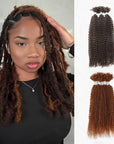 brown and auburn colored passion twist braiding hair