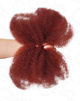 afro bulky afro kinky bulk hair 100 human hair red brown color