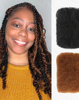 black and brown afro kinky hair bulk for braiding