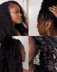 soft feather crochet human hair extension with tight curls