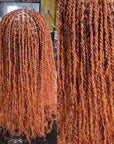 ginger color afro kinky bulk human hair