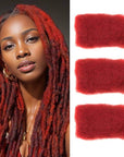 bright red Afro kinky human hair