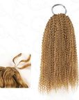 honey blonde machine made crochet human hair extensions