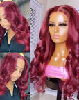 qvr wigs 5x5 lace frontal with rich 99j color