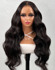 defined body wave wear and go wig with high-density 180% lace frontal