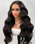 easy-to-style body wave human hair wear and go wig with HD lace