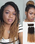 qvr ombre t2/27 kinky v bulk passion twist braiding hair