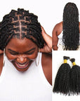 qvr kinky curly bulk hair extensions bulk braiding hair