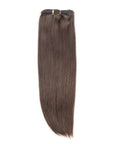 seamless straight chocolate brown clip in hair extensions