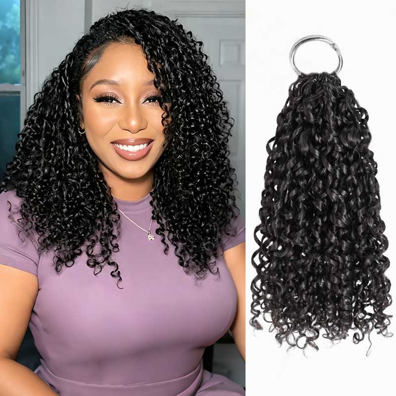 QVR Ramen Curl Black Crochet Human Hair Extensions – QVR Hair