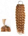 water wave textured honey blonde 1 pack crochet braiding hair extensions
