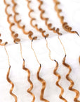 invisible knots of honey blonde color water wave crochet human hair extensions