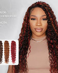14-24 inches length water wave crochet braiding hair human hair extensions