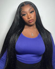 virgin human hair hd lace wigs with natural baby hair for black women