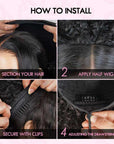 how to install qvr human hair wigs for natural looking