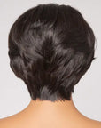 stylish pixie cut wigs for mature black women, natural black color