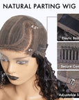 TikTok Cheveux Humains Lace Front Perruques 5.5 pouces Côté Dentelle Partie Perruques Pixie Cut Bob Perruque pour les Femmes Noires