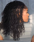 human hair spring twist hair extensions for mid-length twists